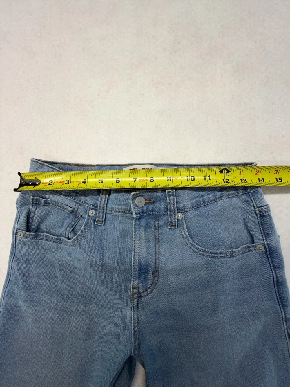 Levi's 514 Light Blue Jeans Size 16 - W28 L30 - Adjustable Waist